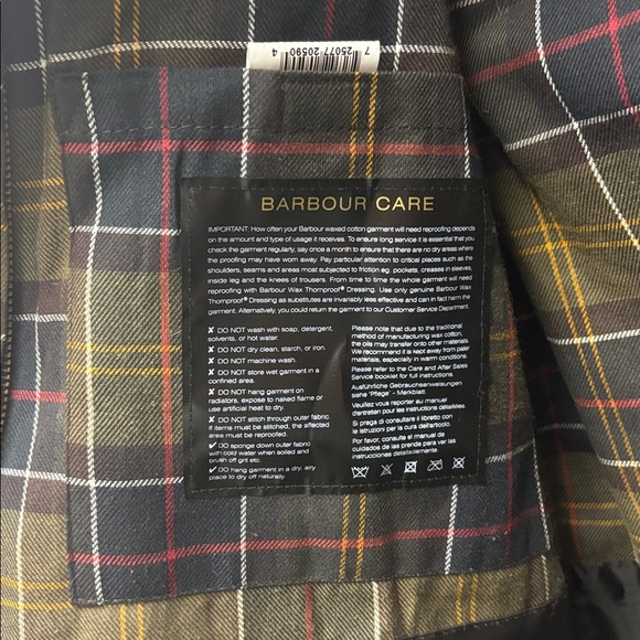 Barbour Bednell Men's waxed cotton Brown Jacket with corduroy Collar - Picture 3 of 10